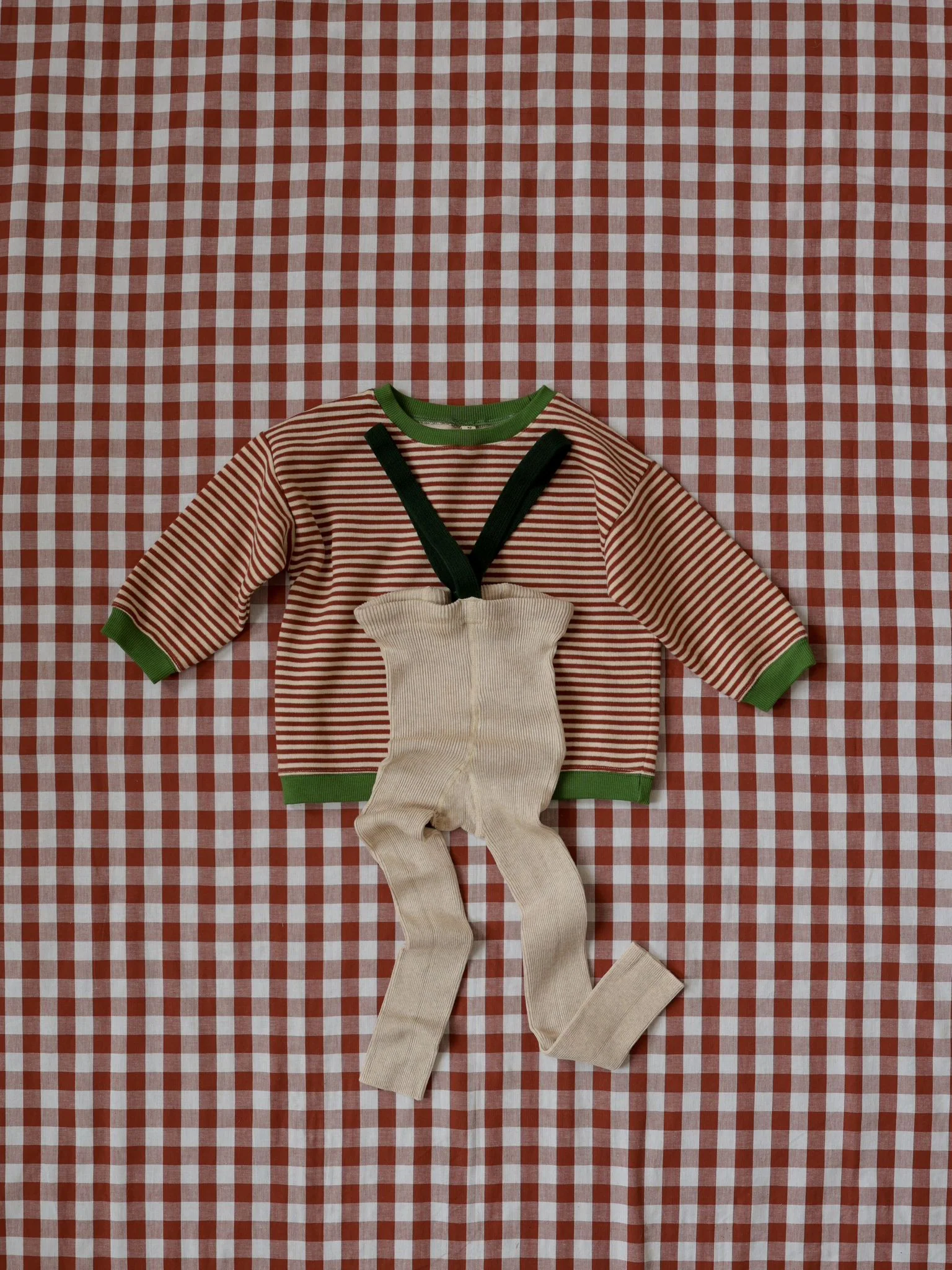 Footless Cream x Dark Forest Green - Image 7