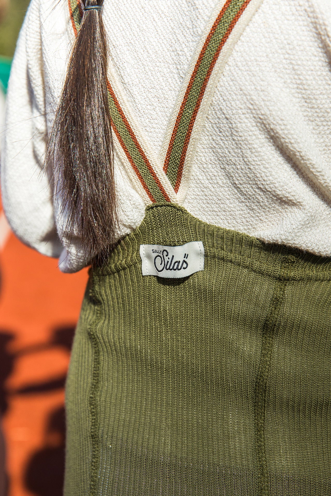 Footless Olive Striped - Image 3