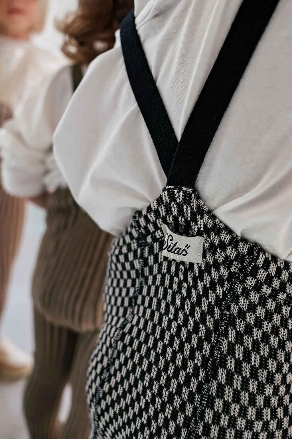 Footless Special Black x White Checked - Image 3