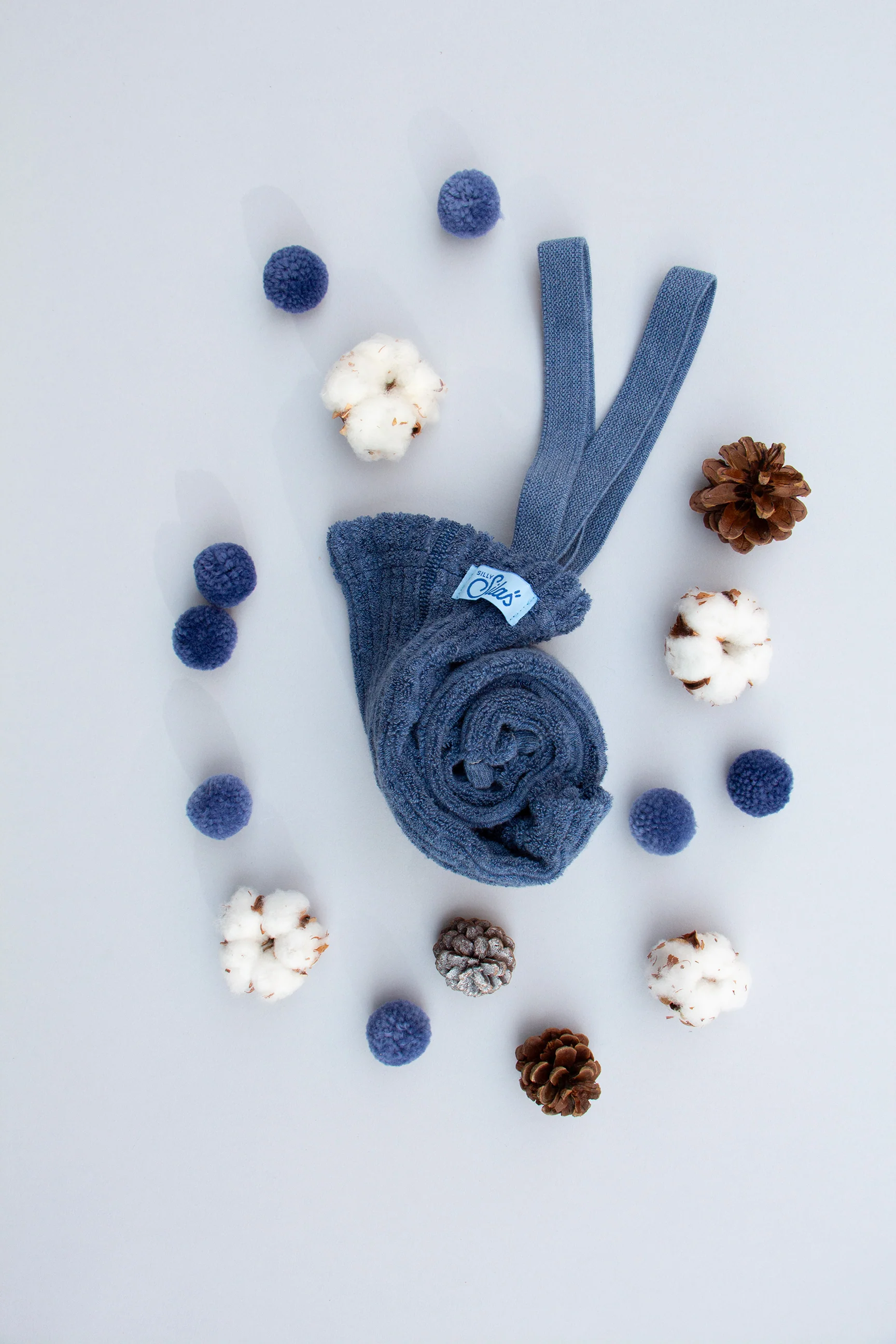 Granny Teddy Steel Blue Blend Footless - Image 6